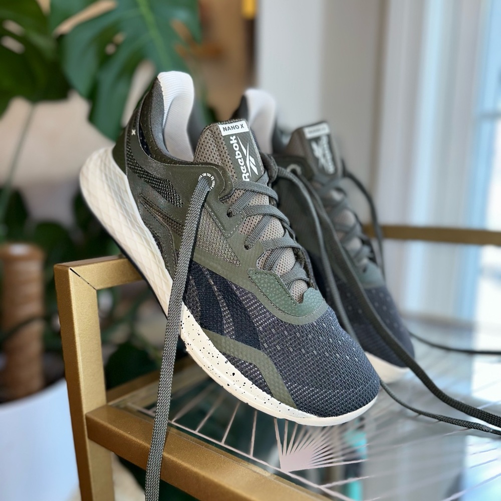 Reebox Nano CrossFit X Sneakers Dark Green, Black, White, Cream/Ivory Speckle 8 - Picture 5 of 8